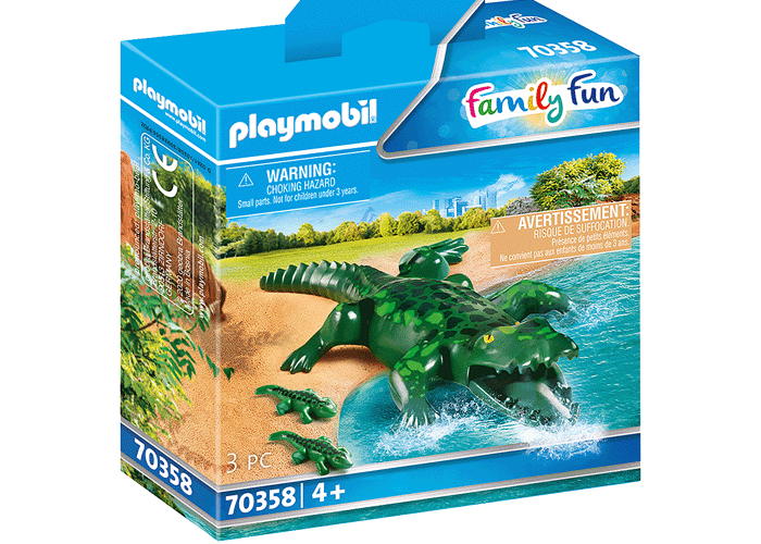 Artículo de Playmobil, Cocodrilo con crías