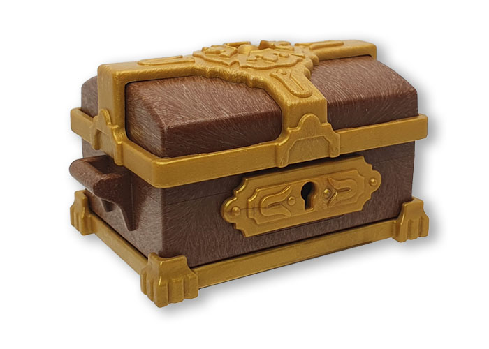 Artículo de Playmobil, Cofre Marrón Dorado