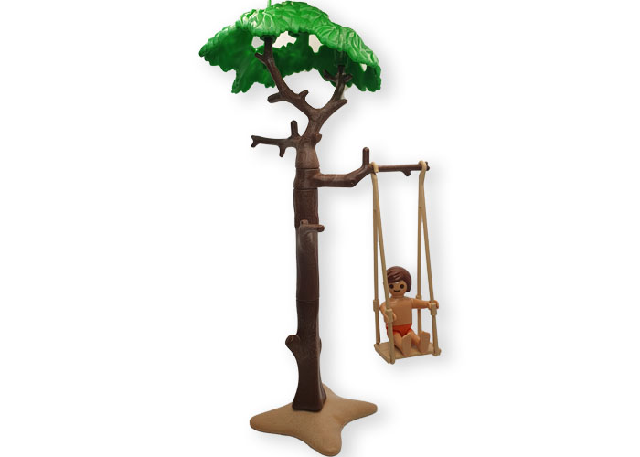 Artículo de Playmobil, Columpio en arbol y niño