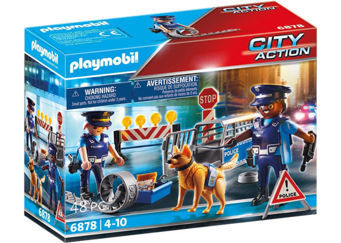 Artículo de Playmobil, Control Policia con perro