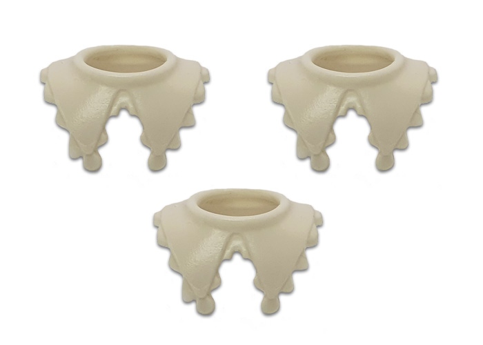 Artículo de Playmobil, Cuello babero marfil (x3)