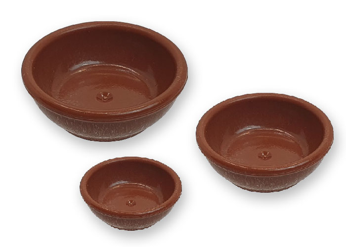 Artículo de Playmobil, Cuencos de Barro (x3)