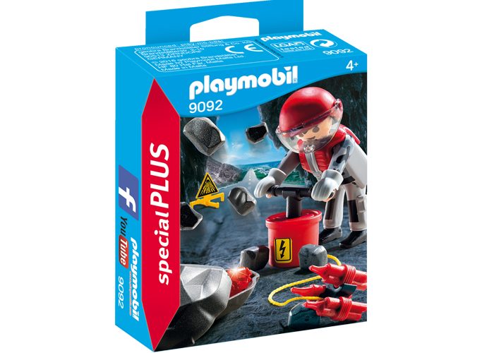 Artículo de Playmobil, Dinamitero volando rocas