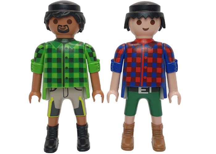 Artículo de Playmobil, Duo Chicos camisa cuadros