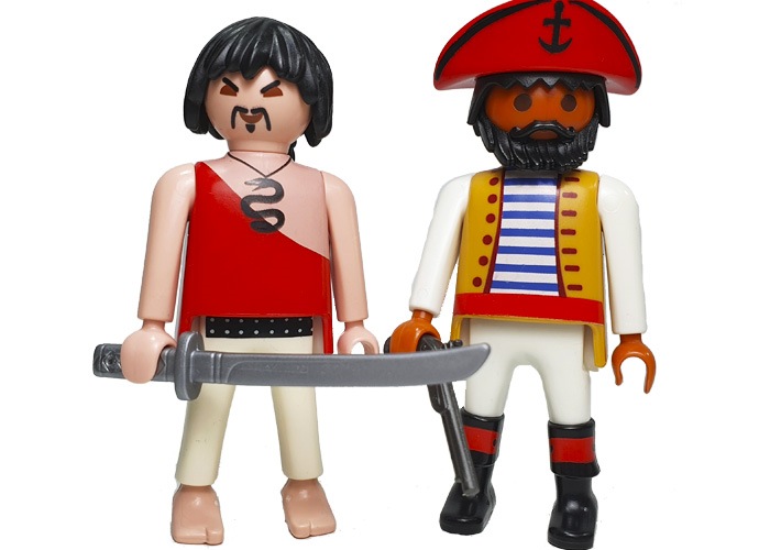 Artículo de Playmobil, Duo Pirata Moreno y Asiatico