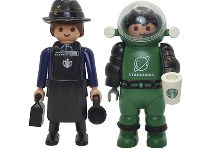 Artículo de Playmobil, Duo starbucks Figuras Exclusivas