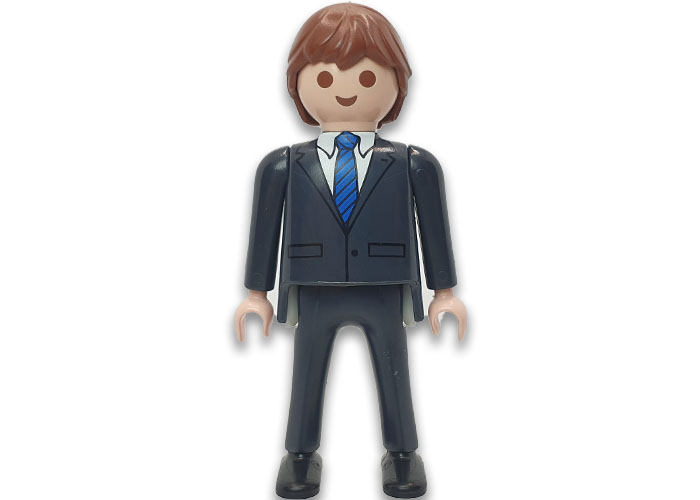Artículo de Playmobil, Ejecutivo traje corbata azul