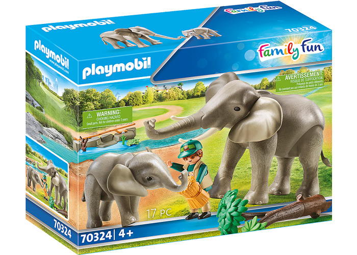Artículo de Playmobil, Elefante con cría