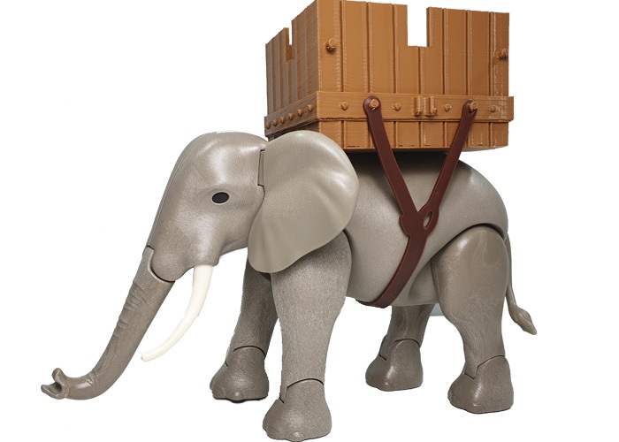 Artículo de Playmobil, Elefante de batalla con cesto