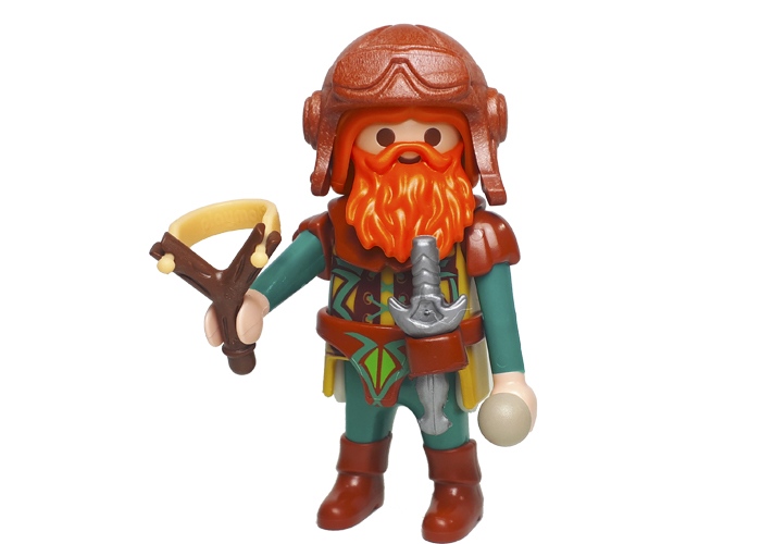 Artículo de Playmobil, Enano Aviador con tirachinas