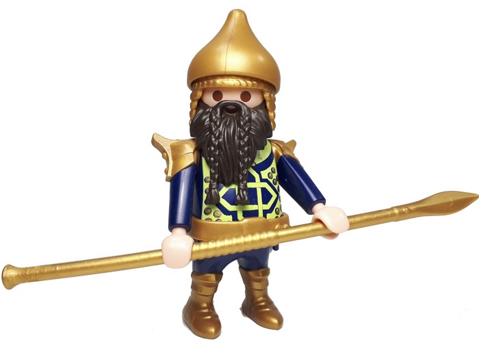 Artículo de Playmobil, Enano guerrero con lanza