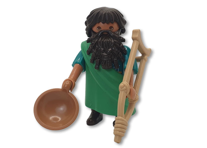 Artículo de Playmobil, Enano Mendigo con muleta v2