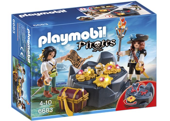Artículo de Playmobil, escondite del tesoro pirata