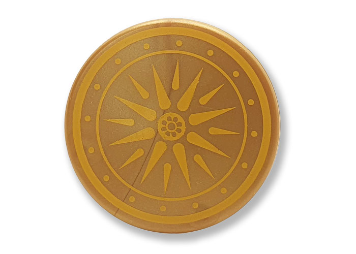 Artículo de Playmobil, Escudo Magno Circular Dorado