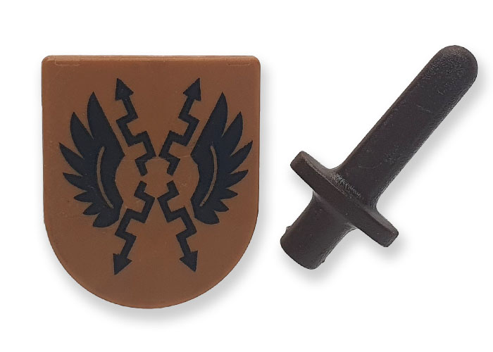 Artículo de Playmobil, Escudo y espada madera niño Roma