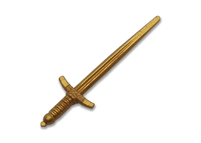 Artículo de Playmobil, Espada hoja Fina dorada x1