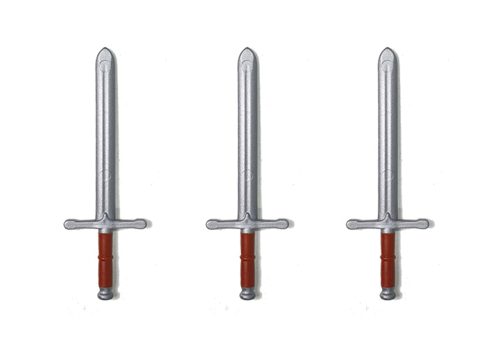 Artículo de Playmobil, Espadas Mandobles Plata x3