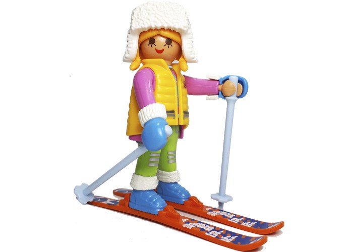 Artículo de Playmobil, Esquiadora nieve
