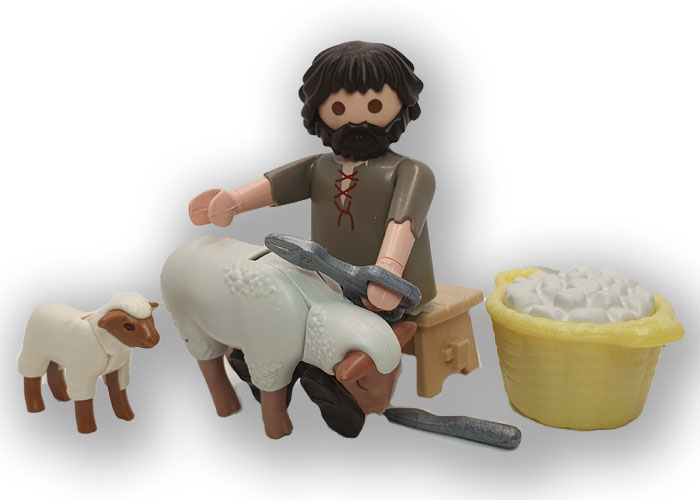 Artículo de Playmobil, Esquilador con ovejas