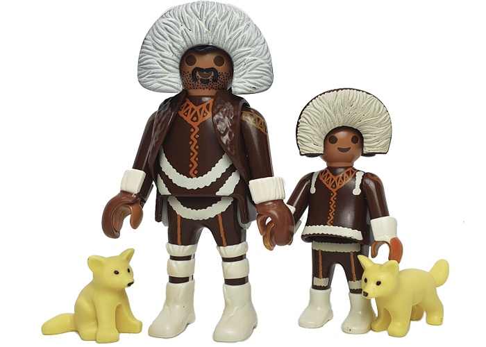 Artículo de Playmobil, Esquimal Padre y niña