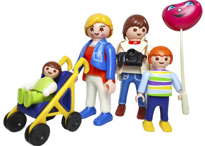 Artículo de Playmobil, Familia con carrito