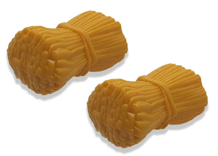 Artículo de Playmobil, Fardo de Paja Cereal Amarillo (x2)