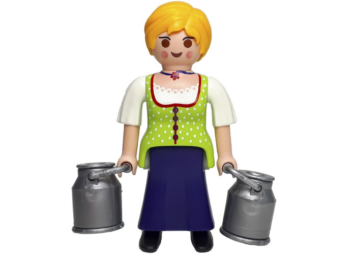 Artículo de Playmobil, Figura Aldeana Lechera Belen