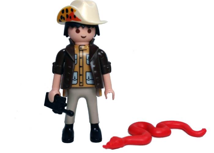Artículo de Playmobil, Figura Explorador con Serpiente