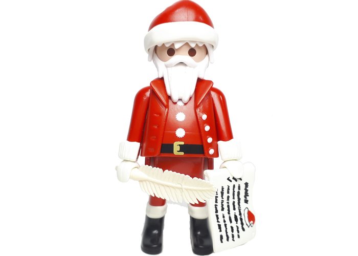 Artículo de Playmobil, Figura Papa Noel con carta