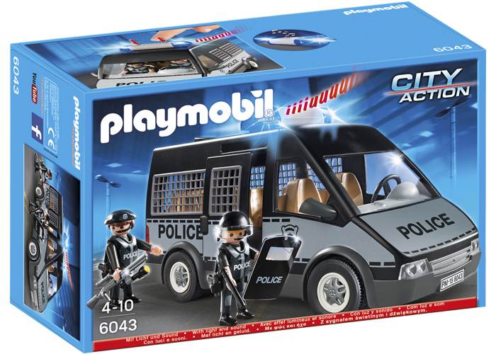 Artículo de Playmobil, Furgón de Policia con luces y sonido
