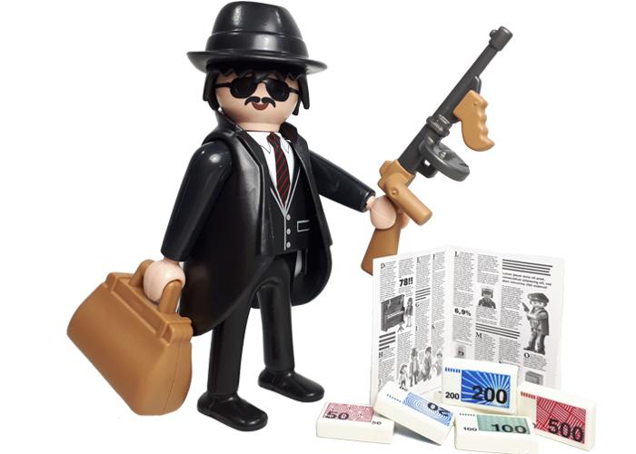 Artículo de Playmobil, Ganster con metralleta