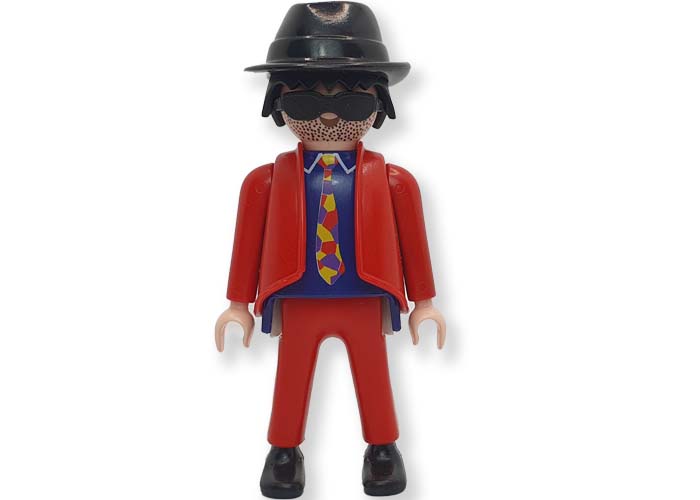 Artículo de Playmobil, Ganster Traje rojo y sombrero