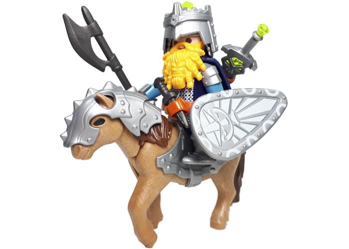 Artículo de Playmobil, General Enano con pony