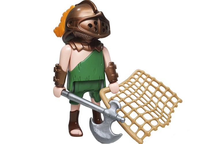 Artículo de Playmobil, Gladiador verde con red