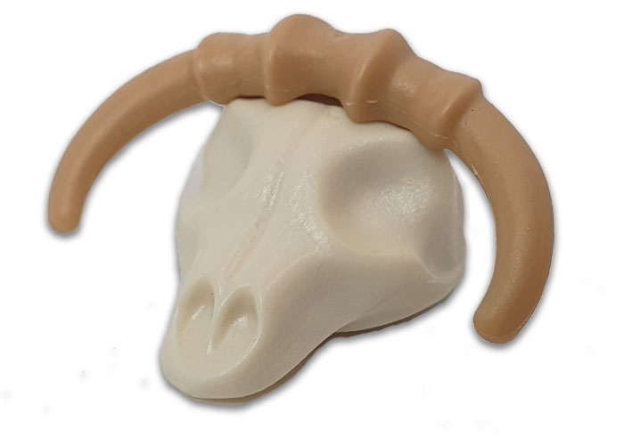 Artículo de Playmobil, Gorro esqueleto bisonte con cuernos