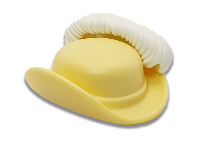 Artículo de Playmobil, Gorro mosquetero Beige con pluma blanca