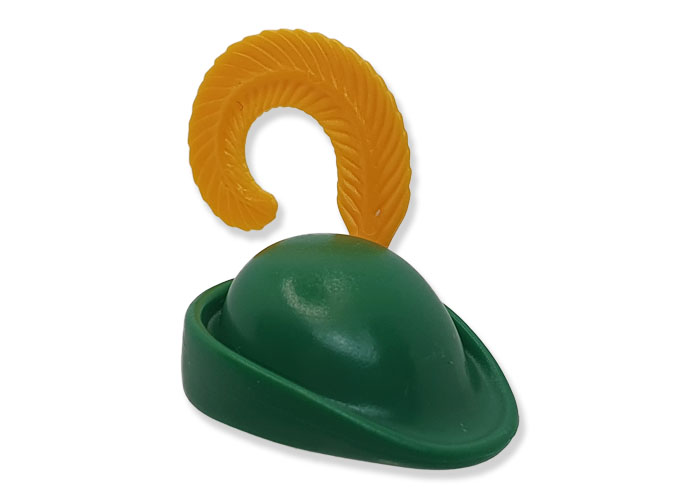 Artículo de Playmobil, Gorro Robin Hood con pluma amarilla
