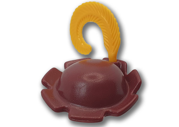 Artículo de Playmobil, Gorro Trovador burdeos con pluma