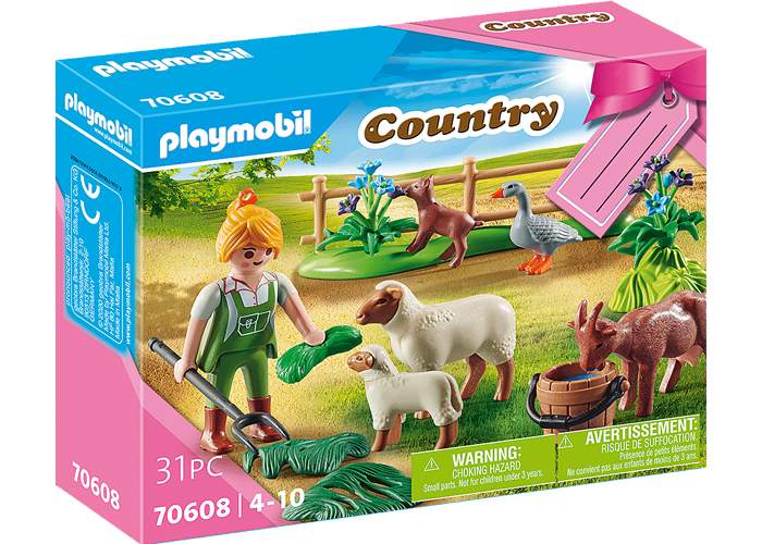 Artículo de Playmobil, Granjera con animales de pastoreo