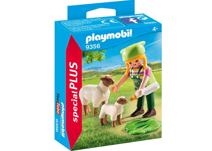 Artículo de Playmobil, Granjera con ovejas