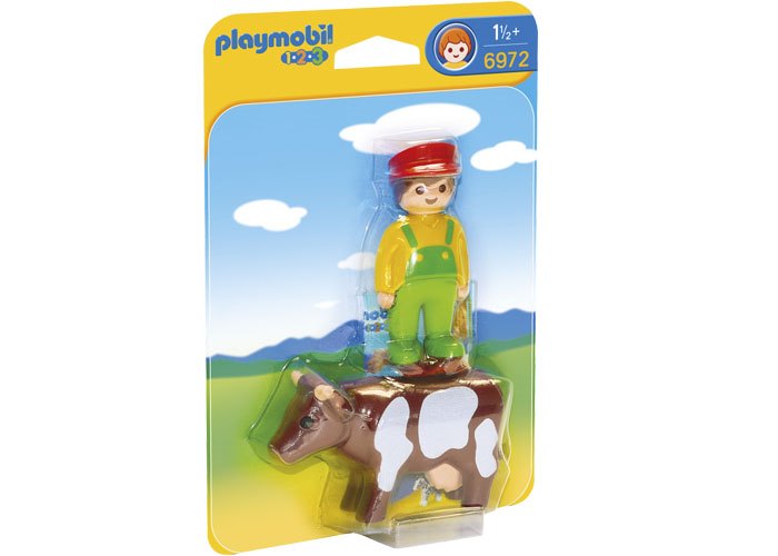 Artículo de Playmobil, Granjero con vaca