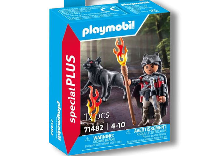 Artículo de Playmobil, Guerrero con lobo