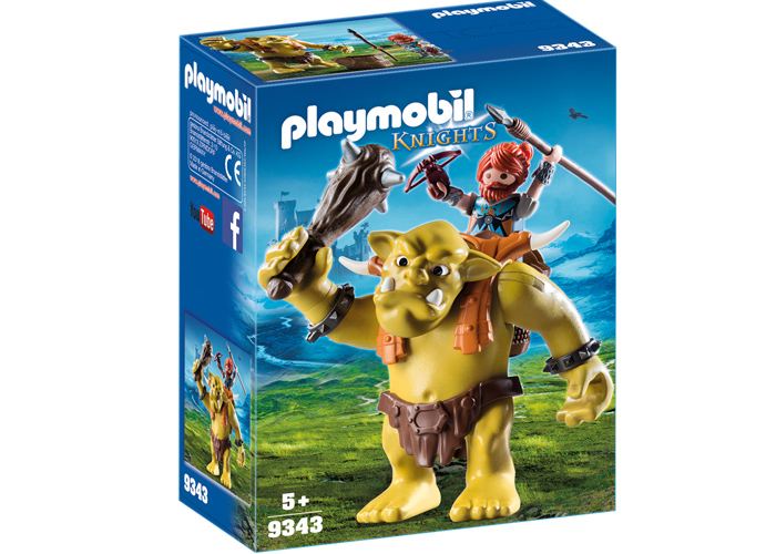Artículo de Playmobil, Guerrero enano con Troll Ogro