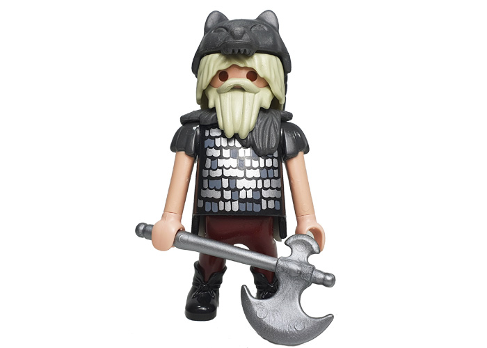 Artículo de Playmobil, Guerrero Enano Piel de Lobo