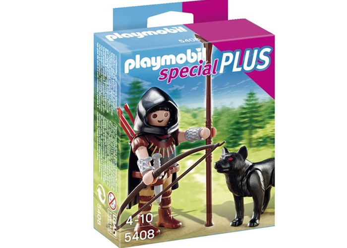 Artículo de Playmobil, Guerrero encapuchado con lobo