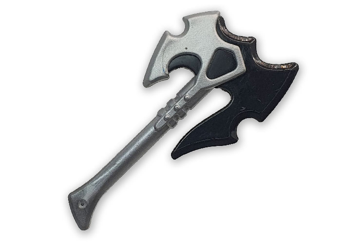 Artículo de Playmobil, Hacha mágica Negra y plateada