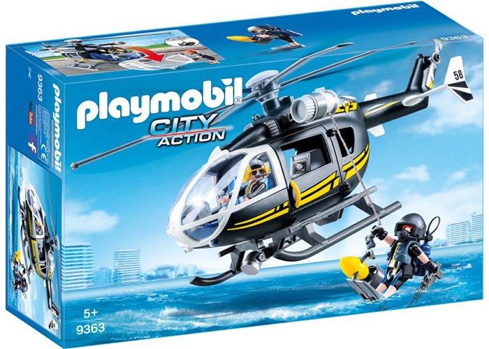 Artículo de Playmobil, Helicoptero de asalto Policía