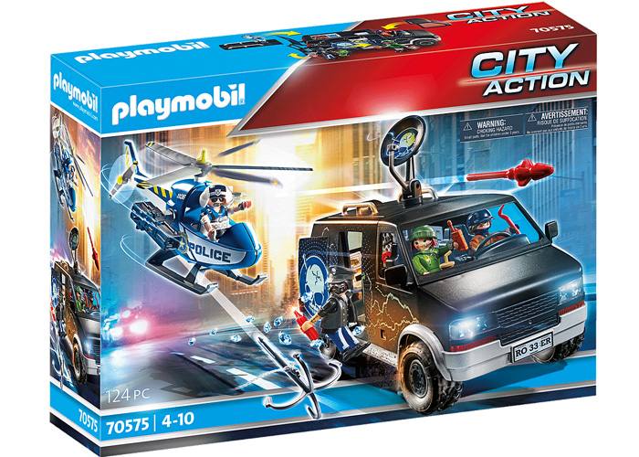 Artículo de Playmobil, Helicóptero de Policía: persecución del vehículo huido