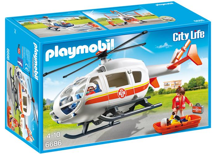 Artículo de Playmobil, Helicóptero Médico de Emergencia
