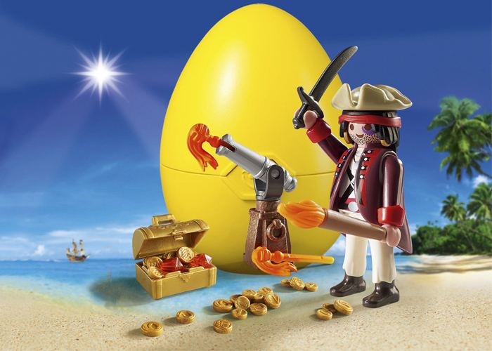 Artículo de Playmobil, Huevo Pirata con cañon